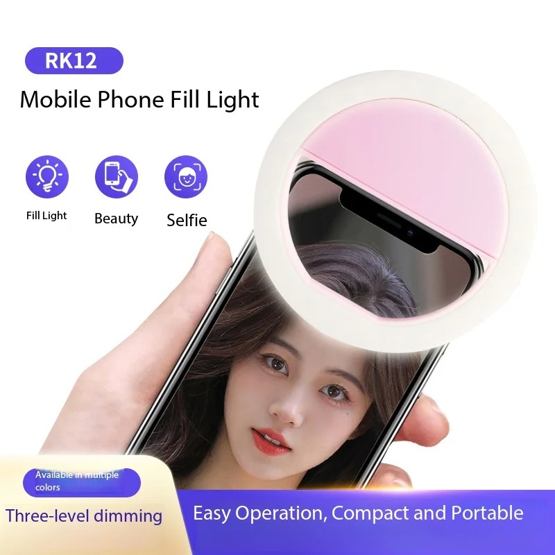 Photography Lighting Professional - Rechargeable Clip On Selfie Ring Light