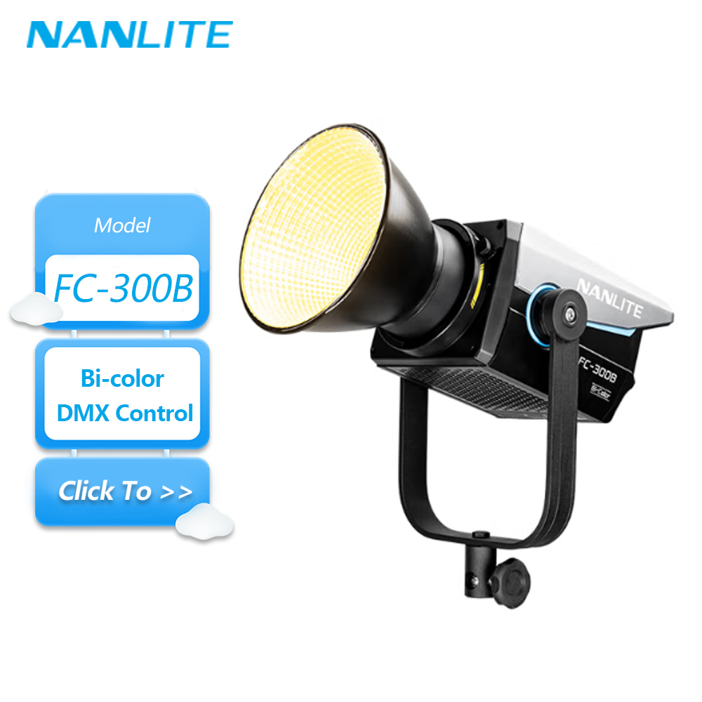 Photography Lighting Angles - Nanlite FC-300B 2700K to 6500K LED