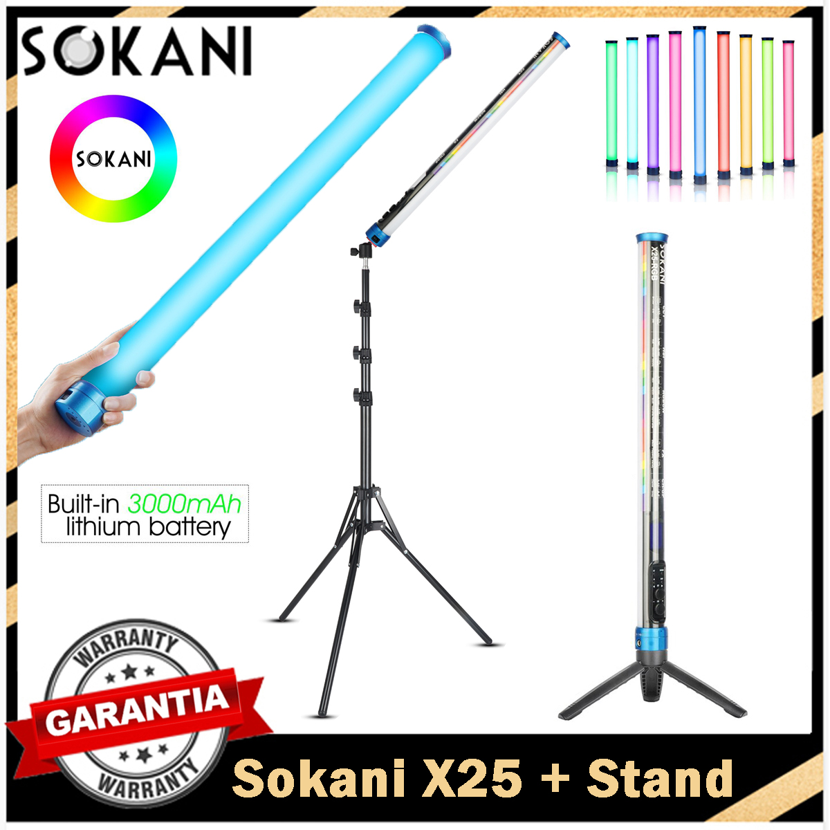 Photography Lighting Stick - Sokani X25 RGB LED Video Light