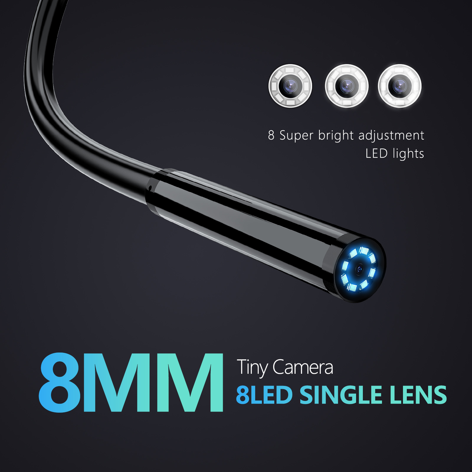 Industrial Endoscope Camera 8m - Photography Lighting Effects recension och pris