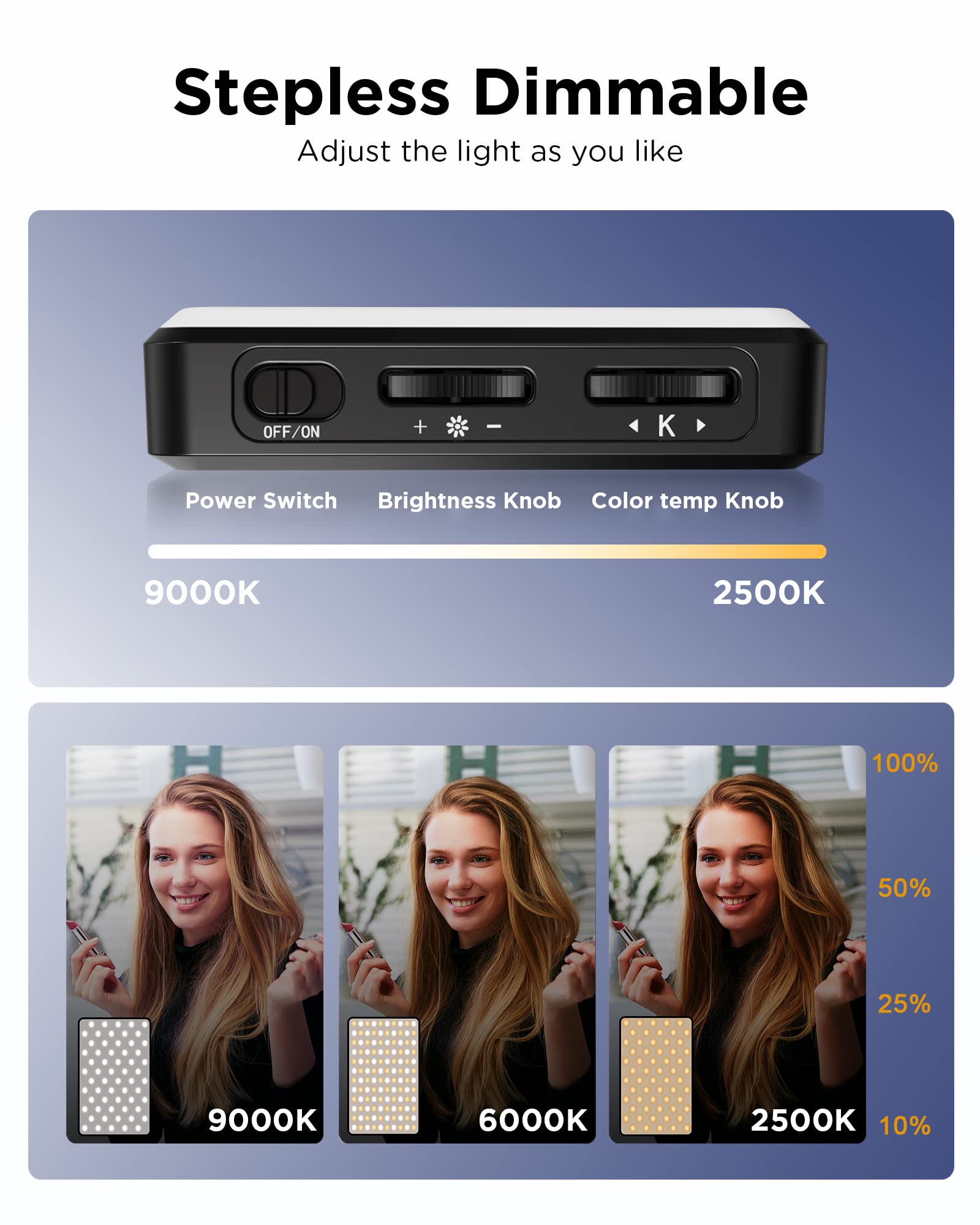 LED Selfie Light 3000Mah 120 L - Photography Lighting Stick recension och pris