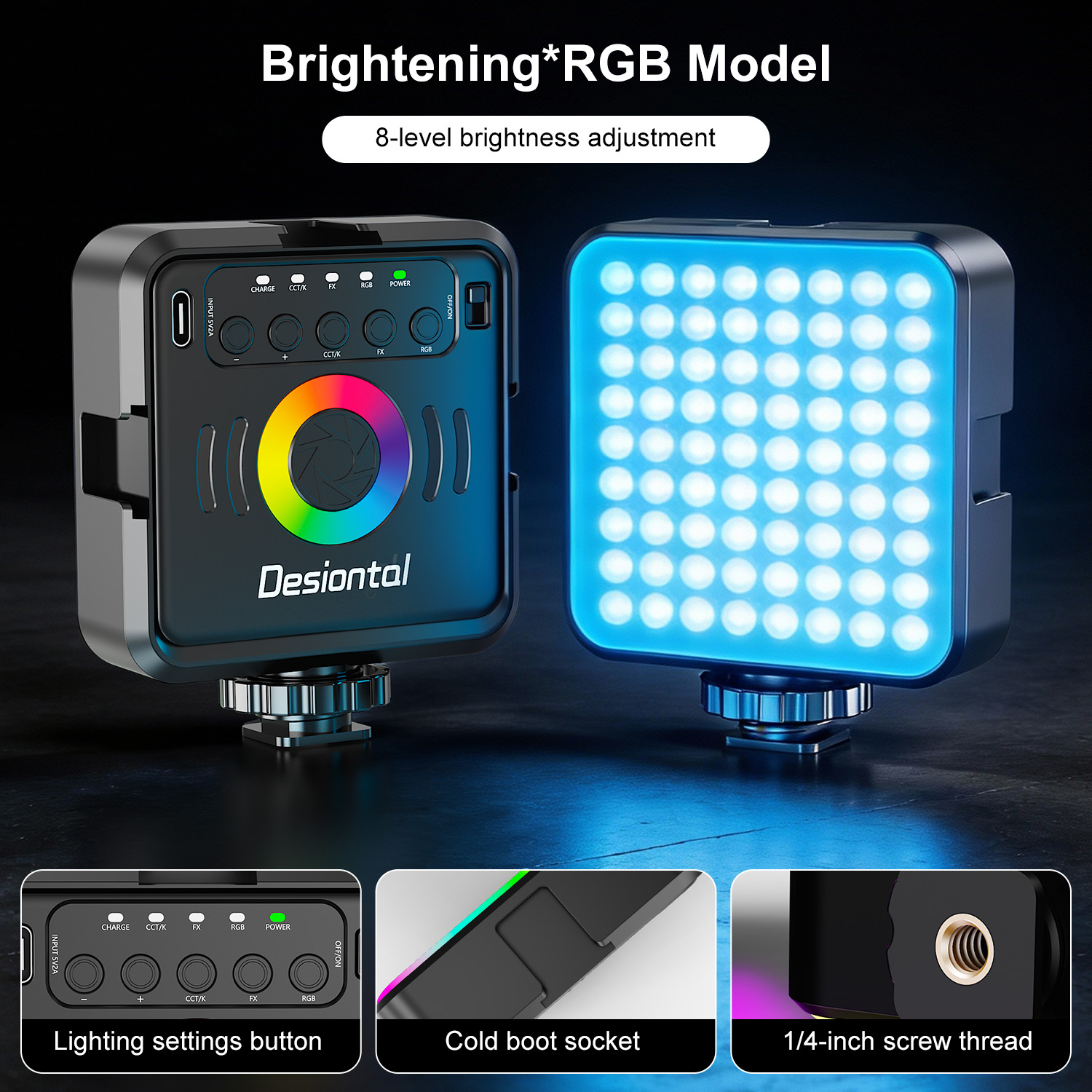 Desiontal X2 Portable RGB Phot - Photography Lighting Uk recension och pris