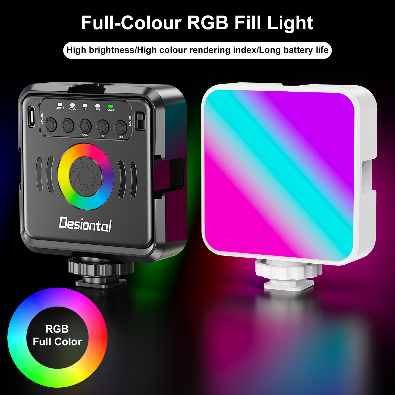 Desiontal X2 Portable RGB Phot - Photography Lighting Uk recension och pris
