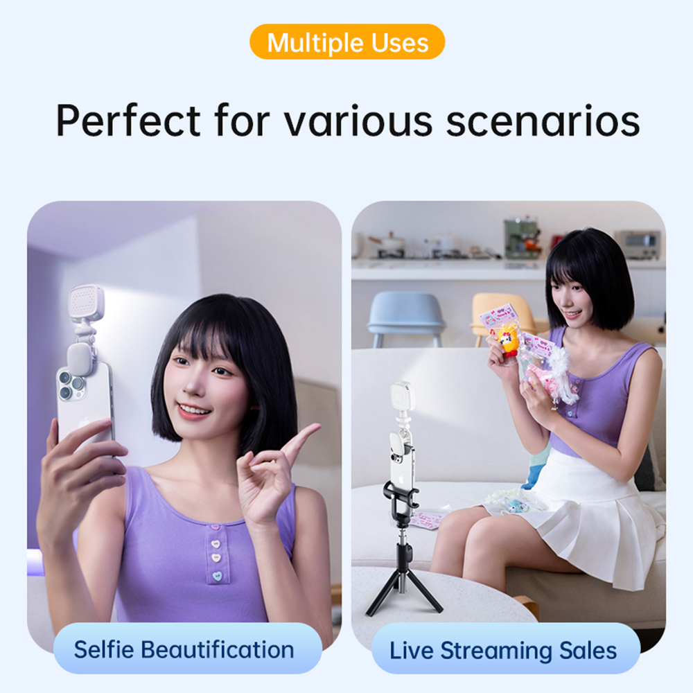 Portable LED Selfie Light Came - Photography Lighting Effects recension och pris