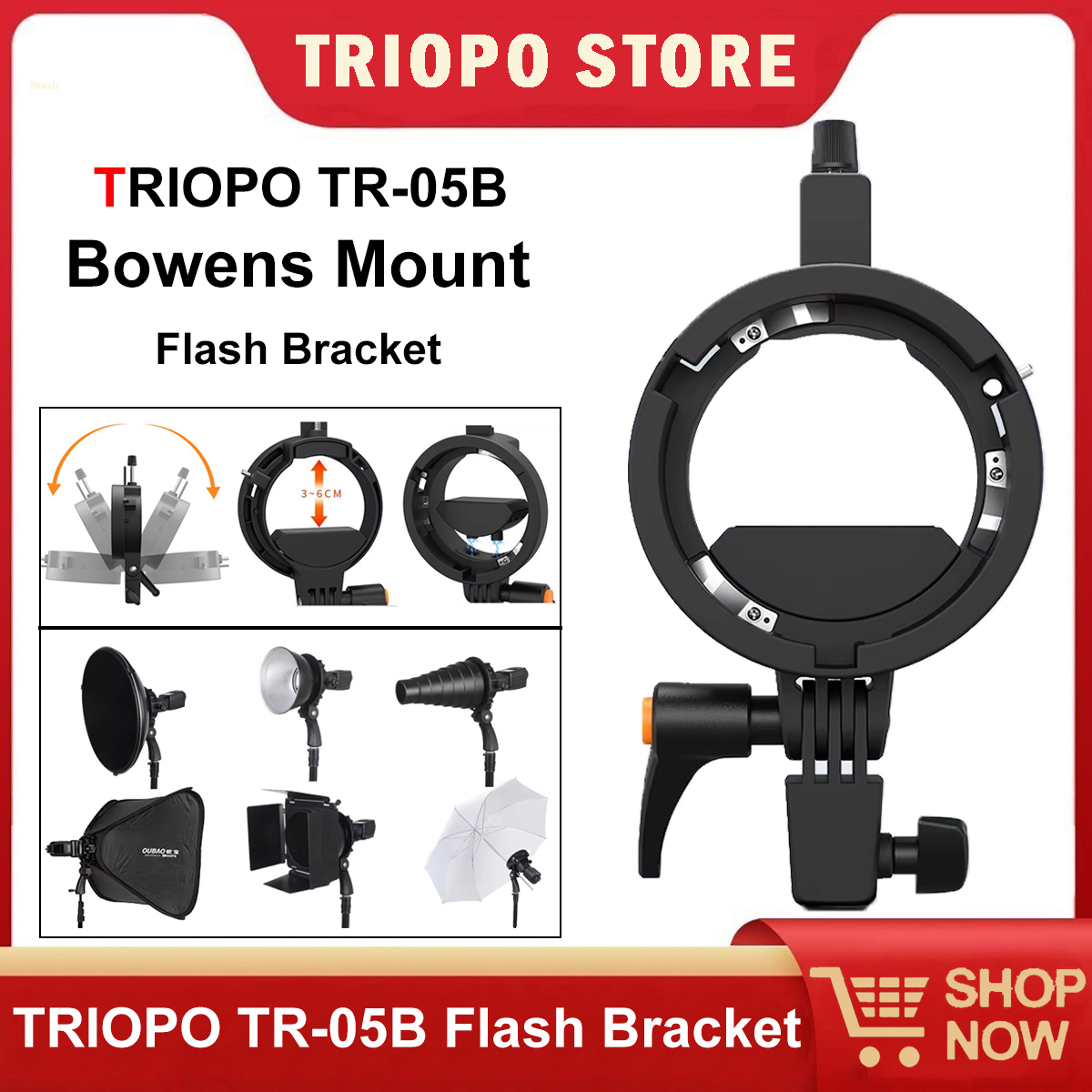 TRIOPO Universal Speedlite Bra - Godox Speedlite Flash recension och pris