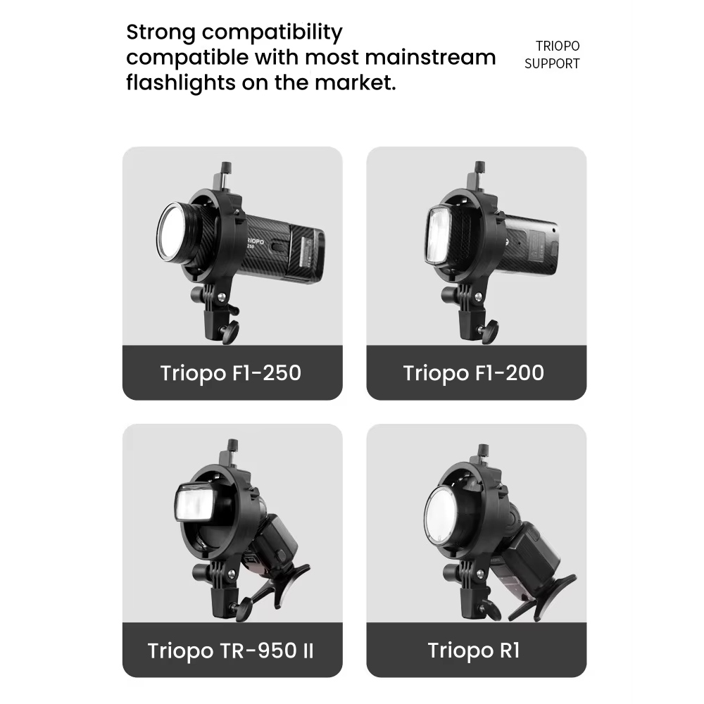 TRIOPO Universal Speedlite Bra - Godox Speedlite Flash recension och pris