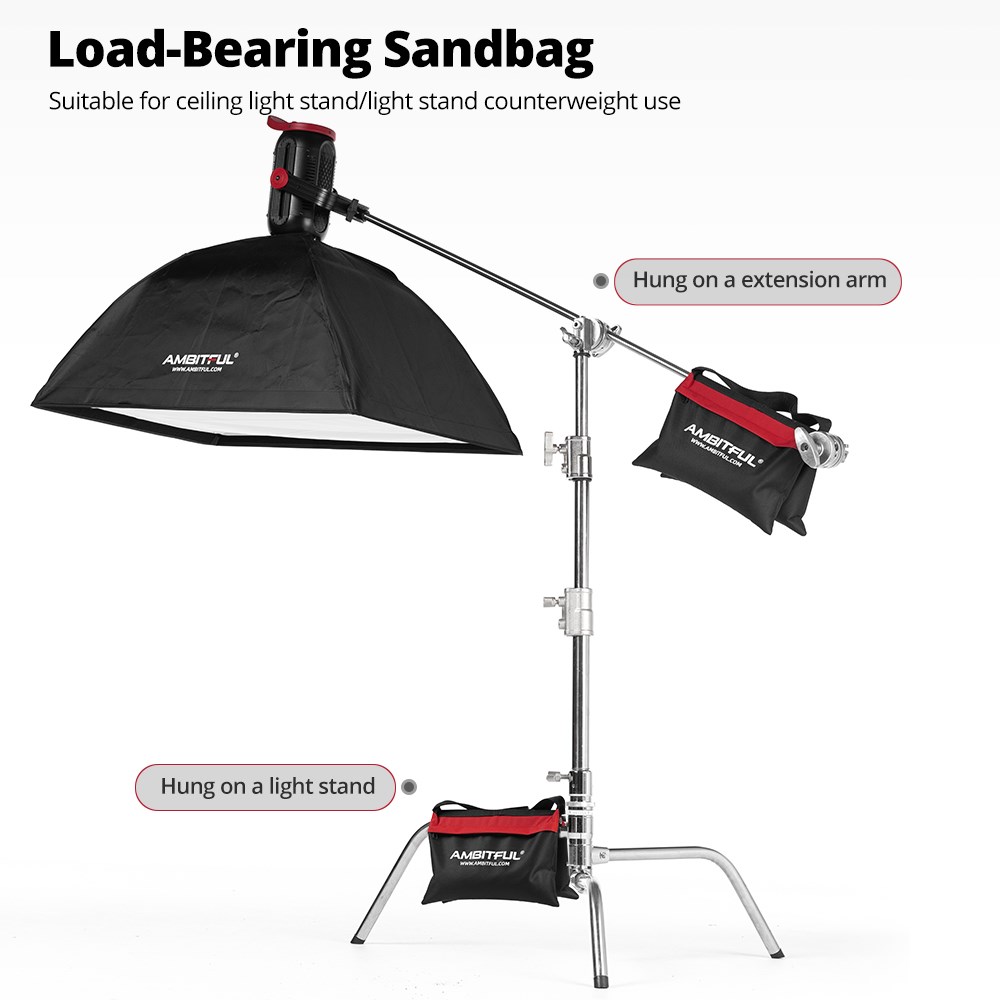 Ambitful 44x33cm Load-Bearing  - Light Stand Sandbag recension och pris