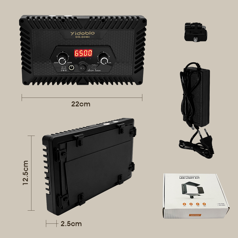 Portable Video Light DS60BI Ph - Photography Lighting Uk recension och pris