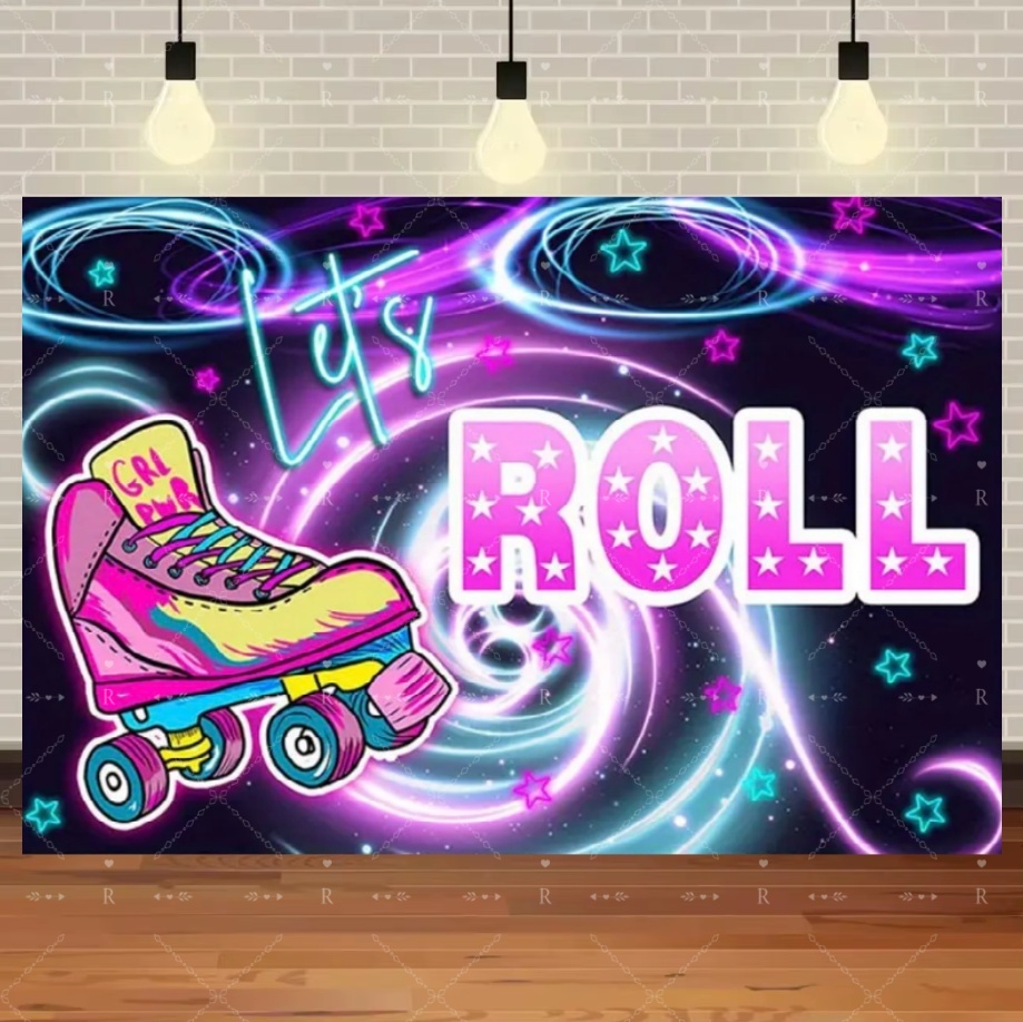 Roller Skating Shoes Theme Bir - Photography Lighting Backdrop recension och pris