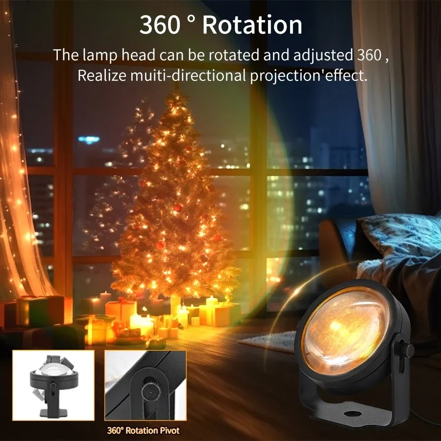 Smart LED Sunset Projector Lam - Photography Lighting Diy recension och pris