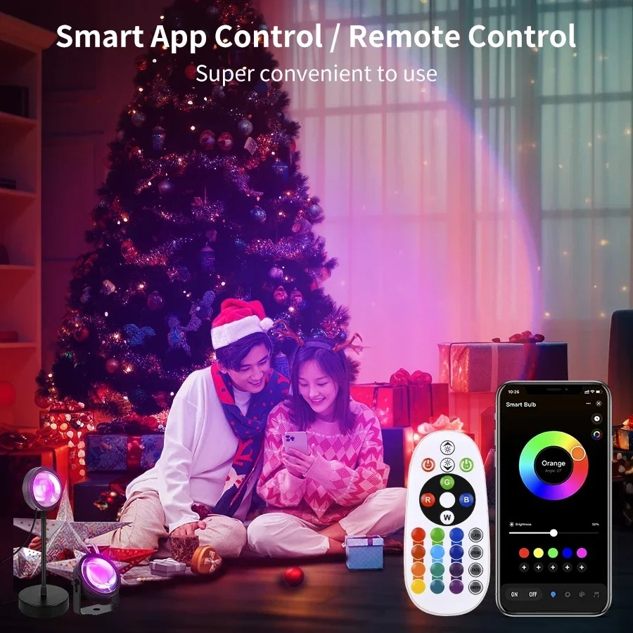 Smart LED Sunset Projector Lam - Photography Lighting Diy recension och pris