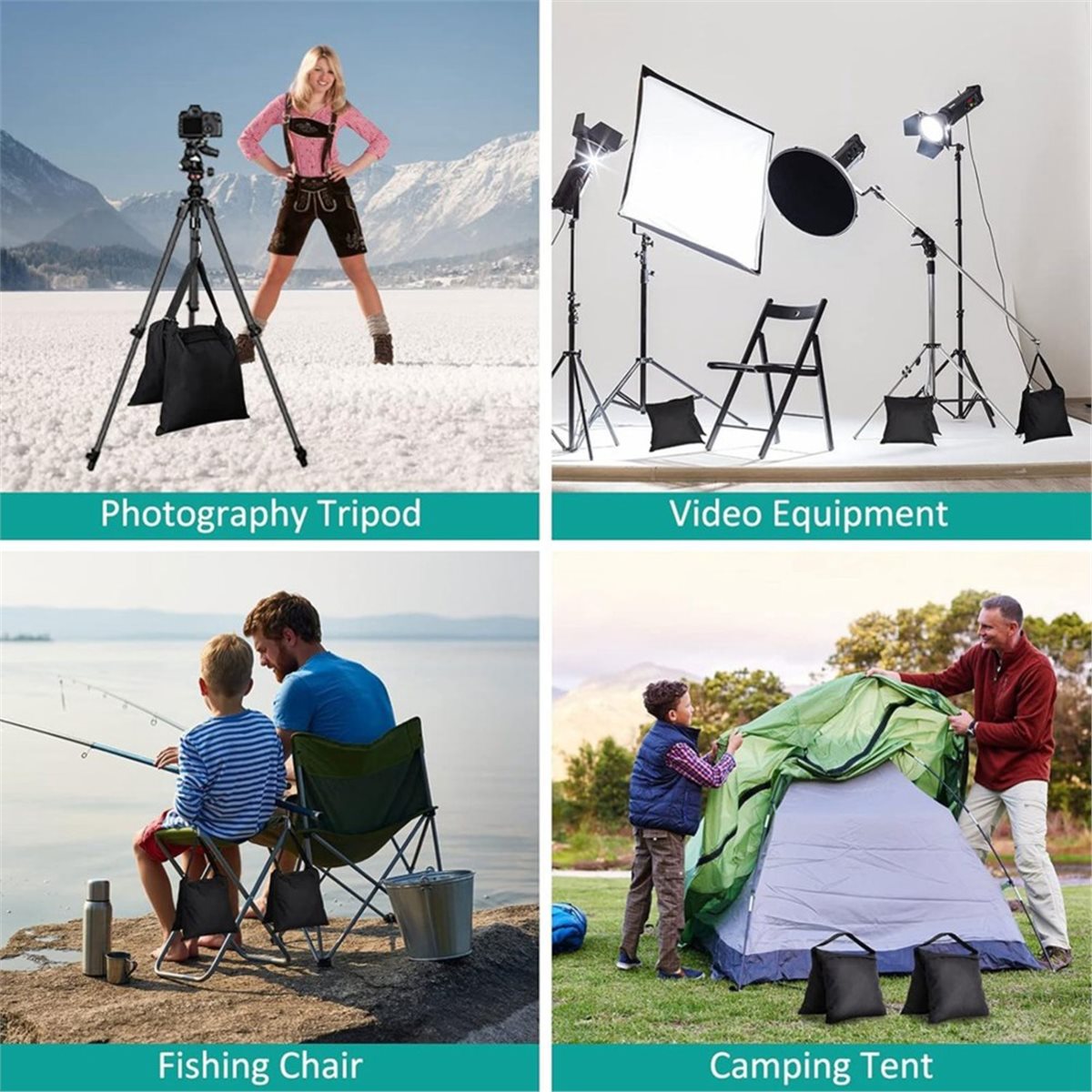 DT75BG 8 Packs Sandbags Weight - Light Stand Sandbag recension och pris