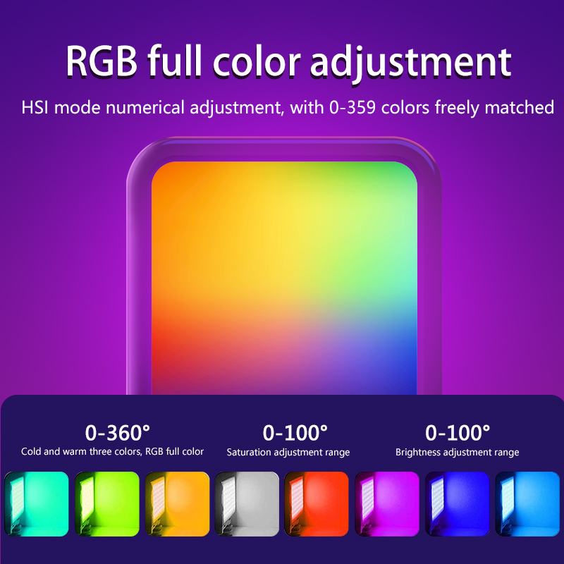 RGB Fill Light Portable LED Ph - Photography Lighting Effects recension och pris