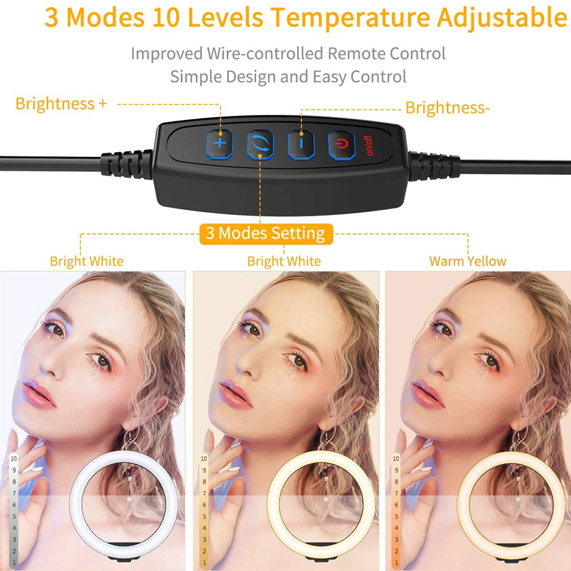 16/26/33cm LED Selfie Ring Lig - Photography Lighting Stick recension och pris