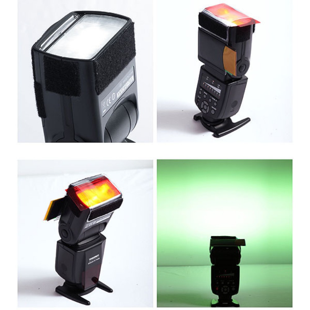 12 Colors Camera Flash Gels Li - Photography Lighting Diy recension och pris