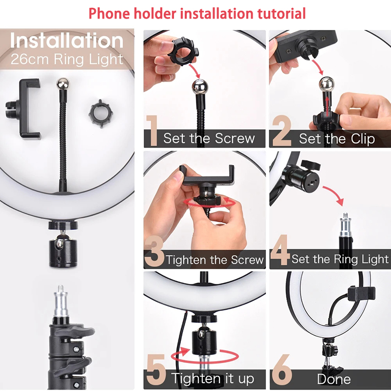 16/26/33cm Selfie Ring Light P - Photography Lighting Stick recension och pris