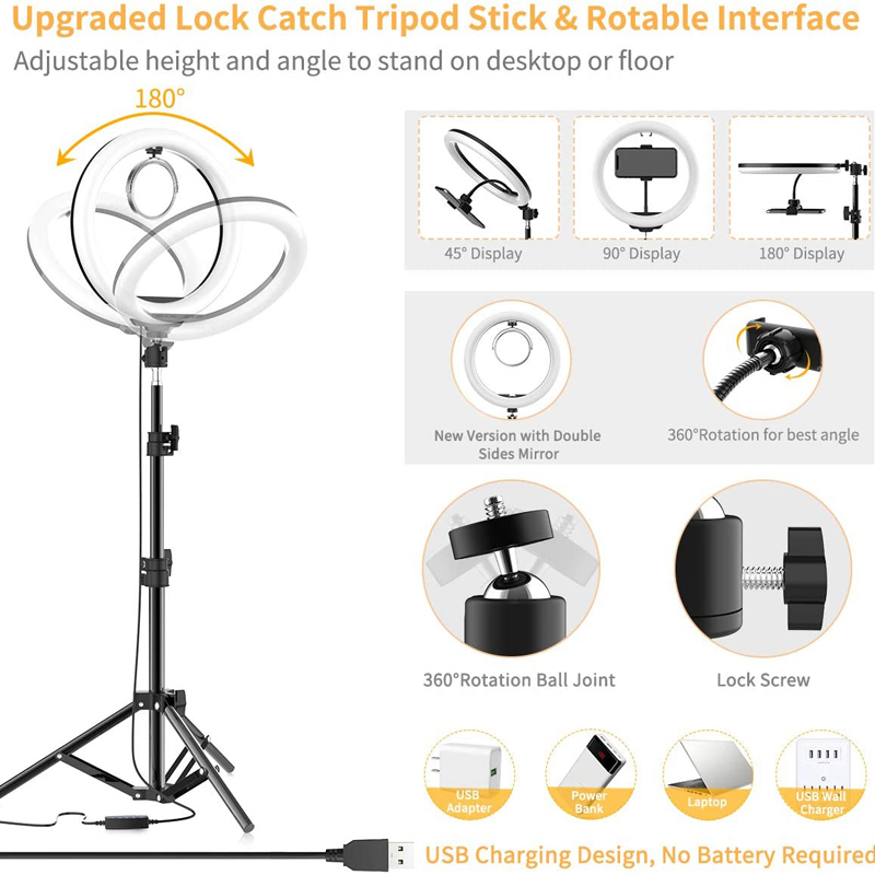 16/26/33cm Selfie Ring Light P - Photography Lighting Stick recension och pris