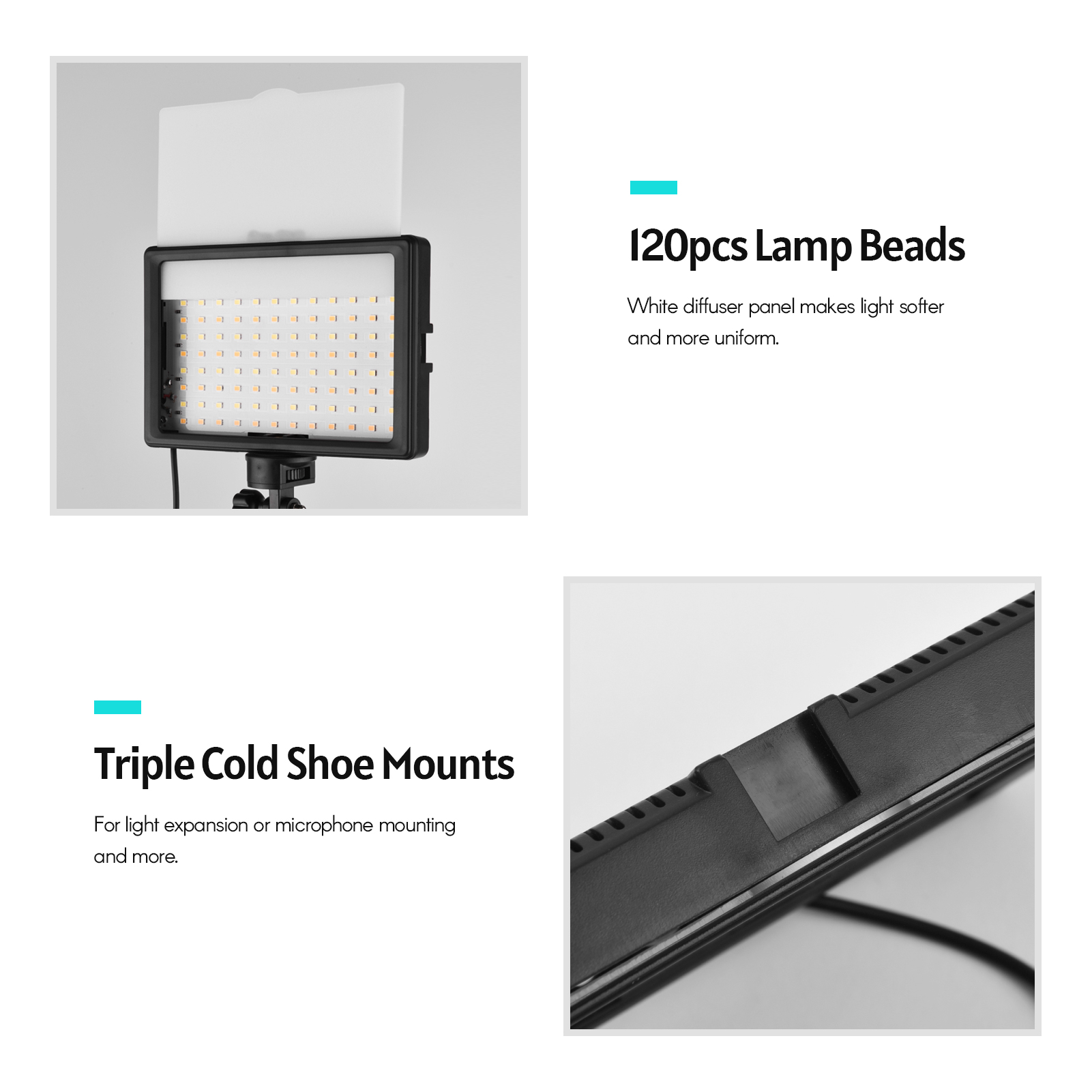 Andoer 2pcs LED Video Light Ki - Photography Lighting Uk recension och pris