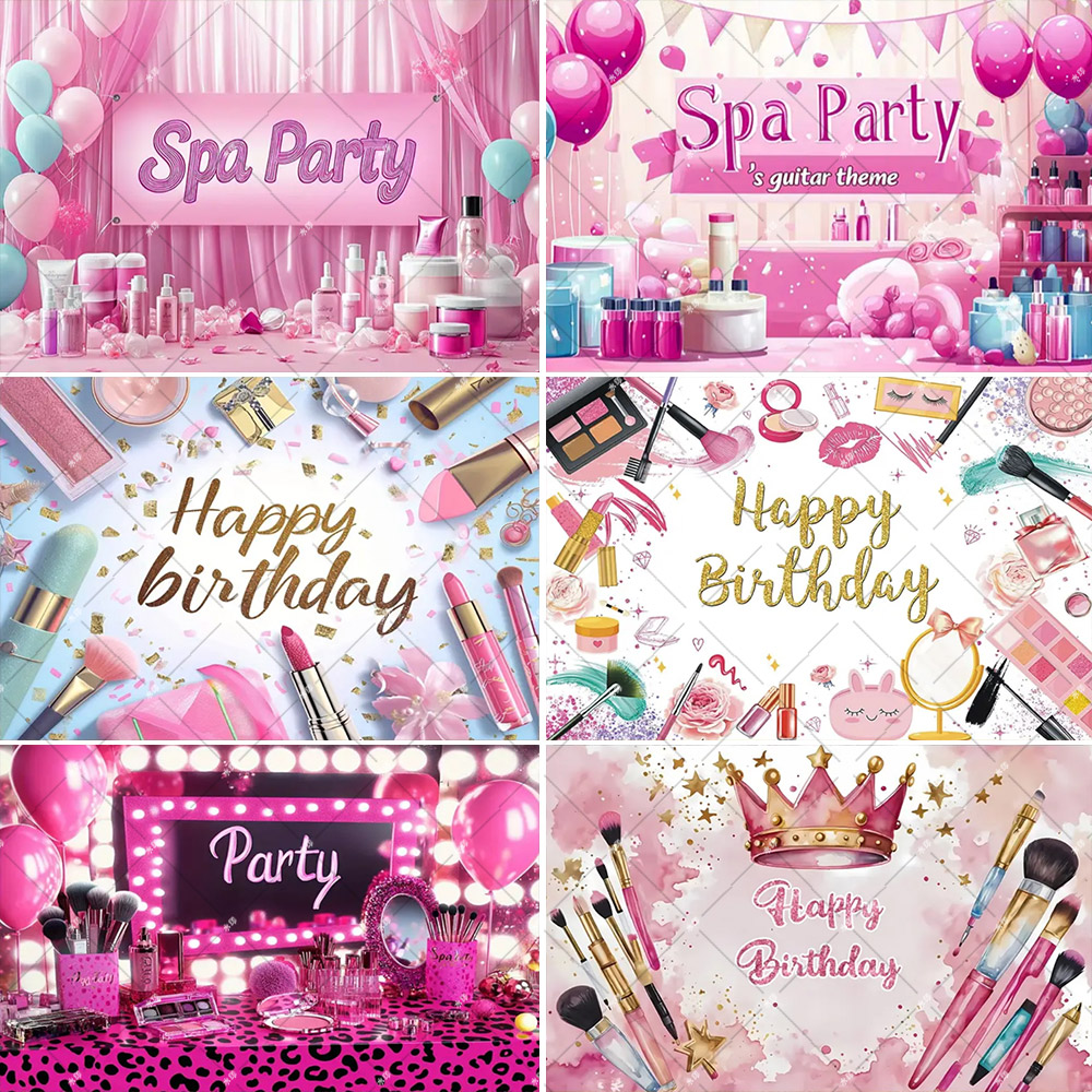 Pink Beauty Makeup Spa Theme S - Photography Lighting Backdrop recension och pris