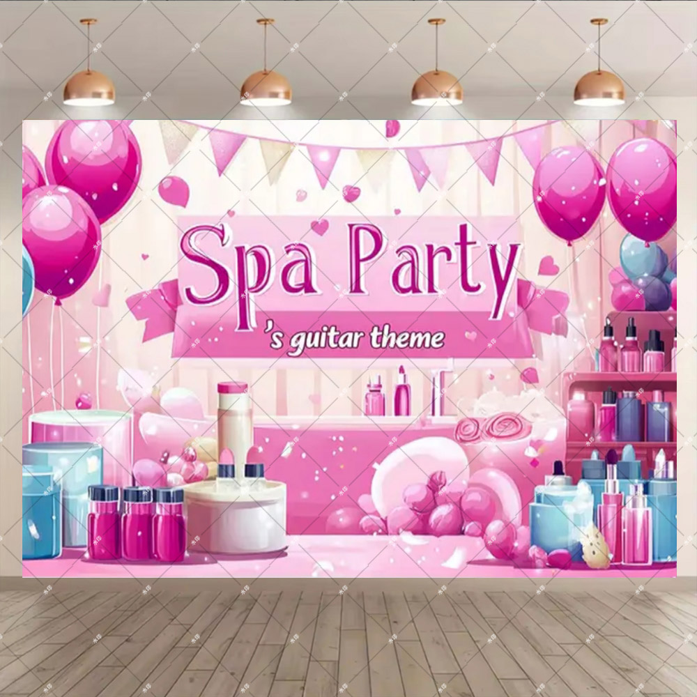 Pink Beauty Makeup Spa Theme S - Photography Lighting Backdrop recension och pris