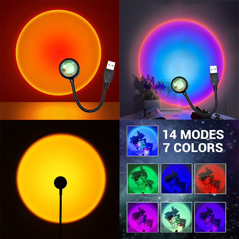 ZK40 LED Sunset Lamp Nightligh - Photography Lighting Diy recension och pris