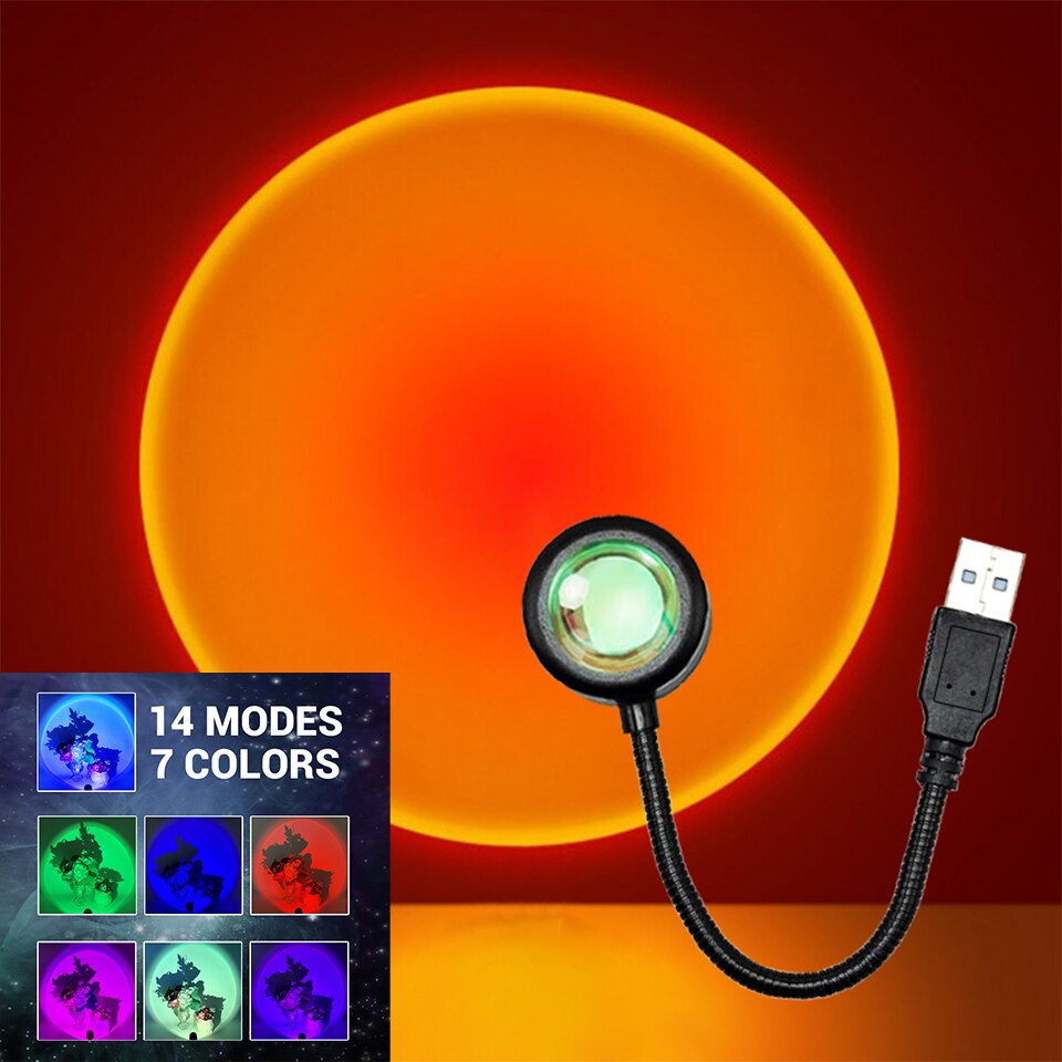 ZK40 LED Sunset Lamp Nightligh - Photography Lighting Diy recension och pris