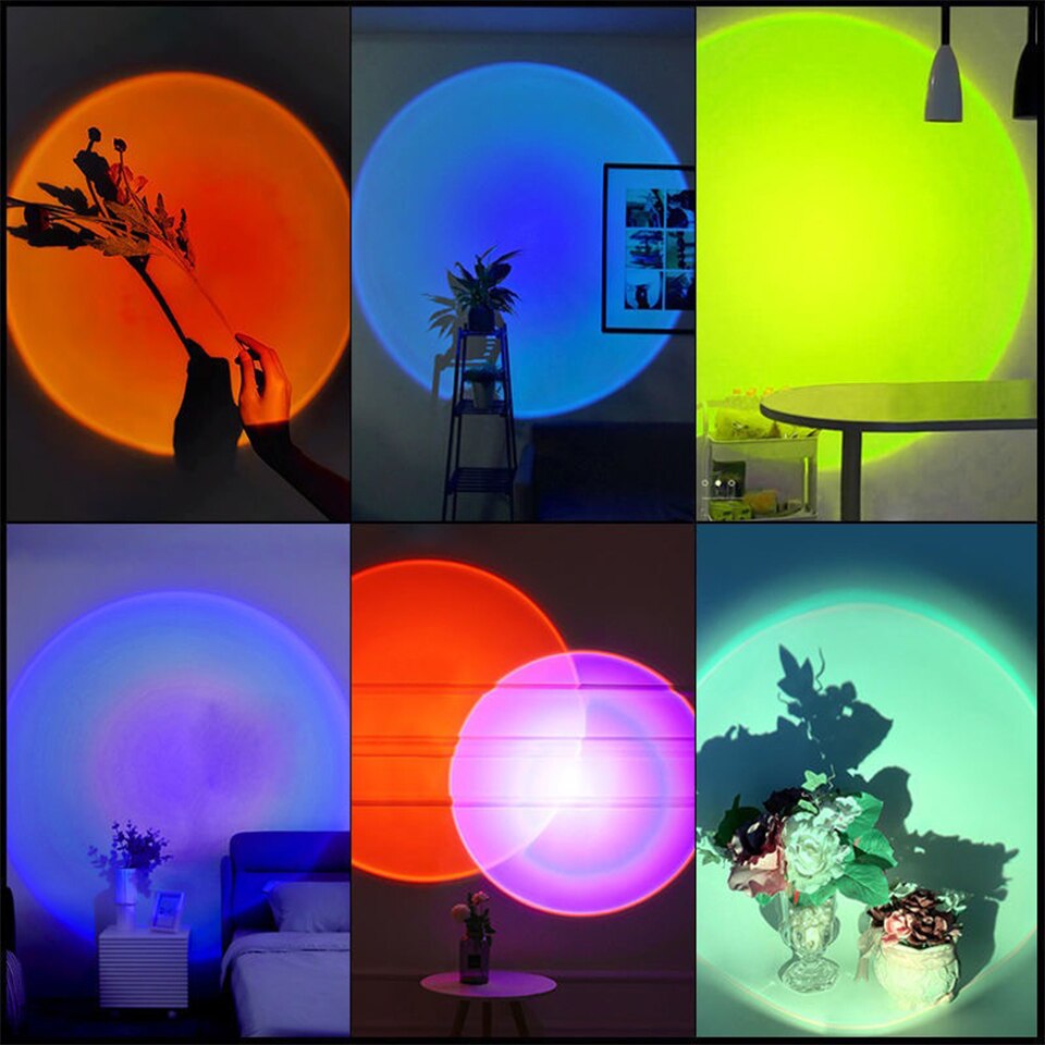 ZK40 LED Sunset Lamp Nightligh - Photography Lighting Diy recension och pris