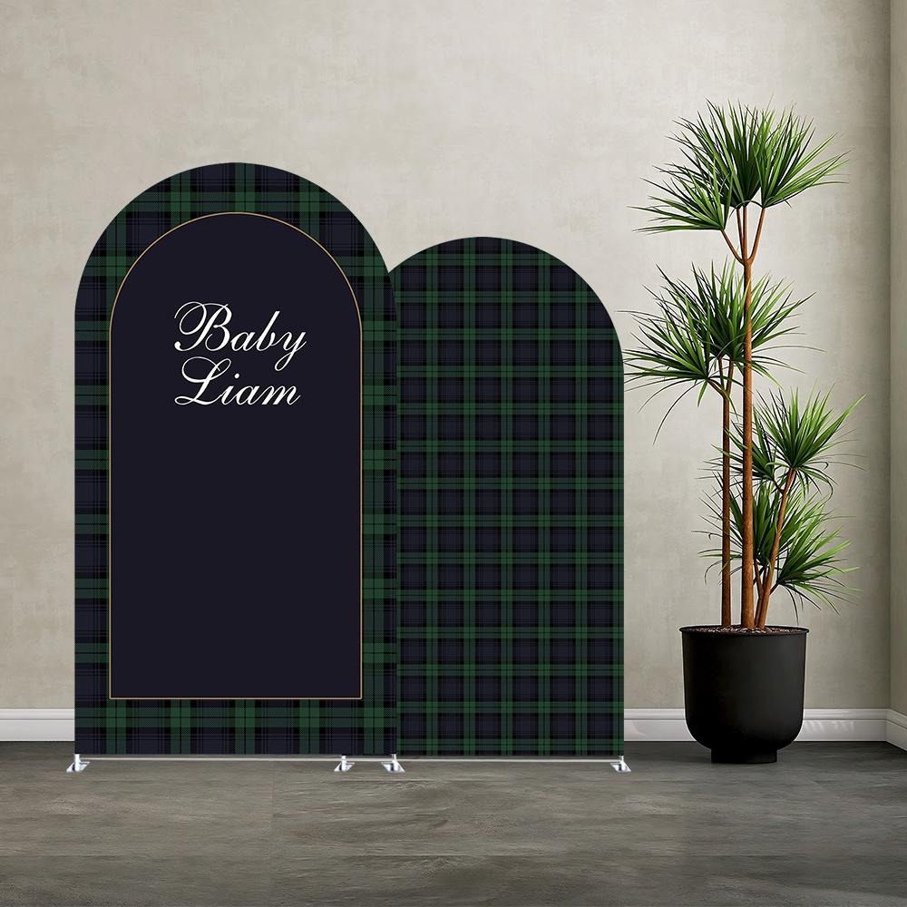 Custom Name Green Plaid Arch B - Photography Lighting Backdrop recension och pris