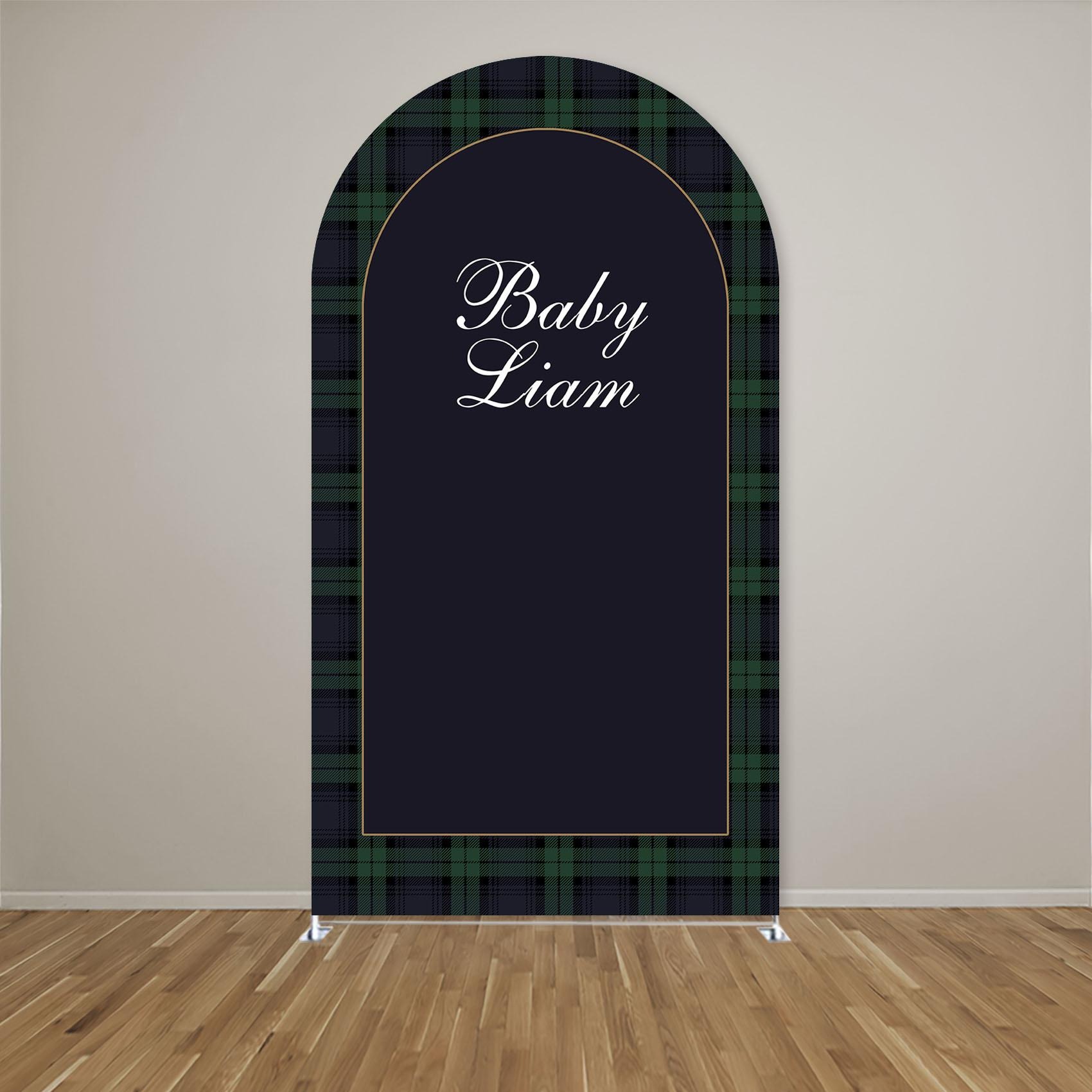 Custom Name Green Plaid Arch B - Photography Lighting Backdrop recension och pris